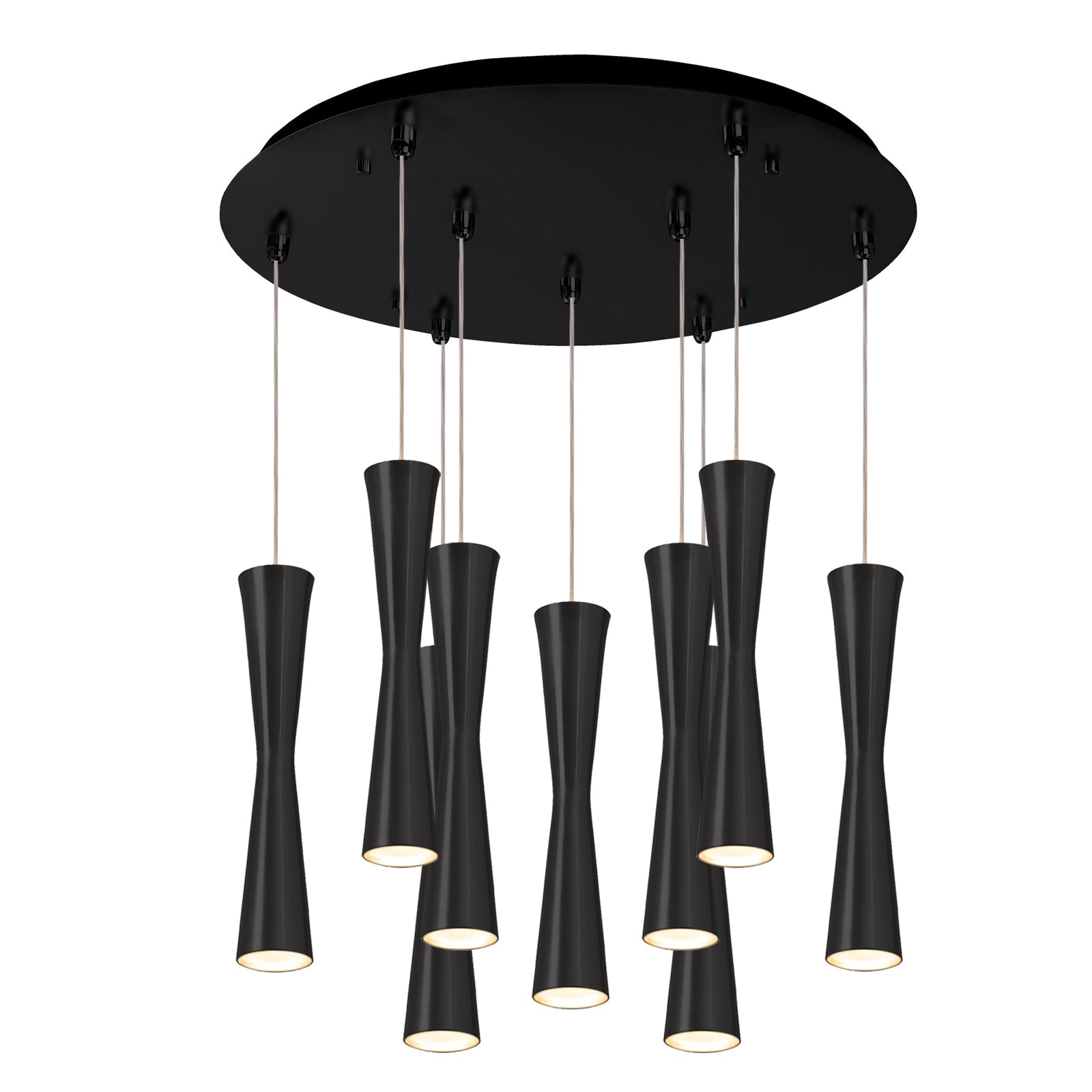 Kuzco Robson black multi-pendant MP42502BK-09
