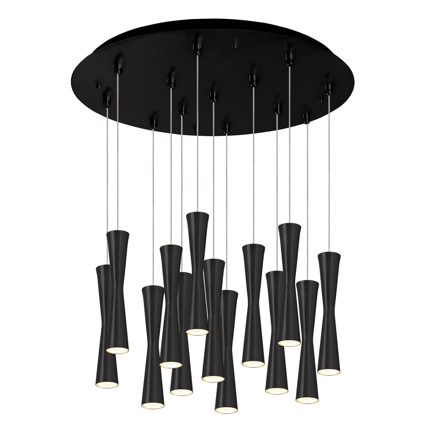 Kuzco Robson black multi-pendant MP42502BK-13