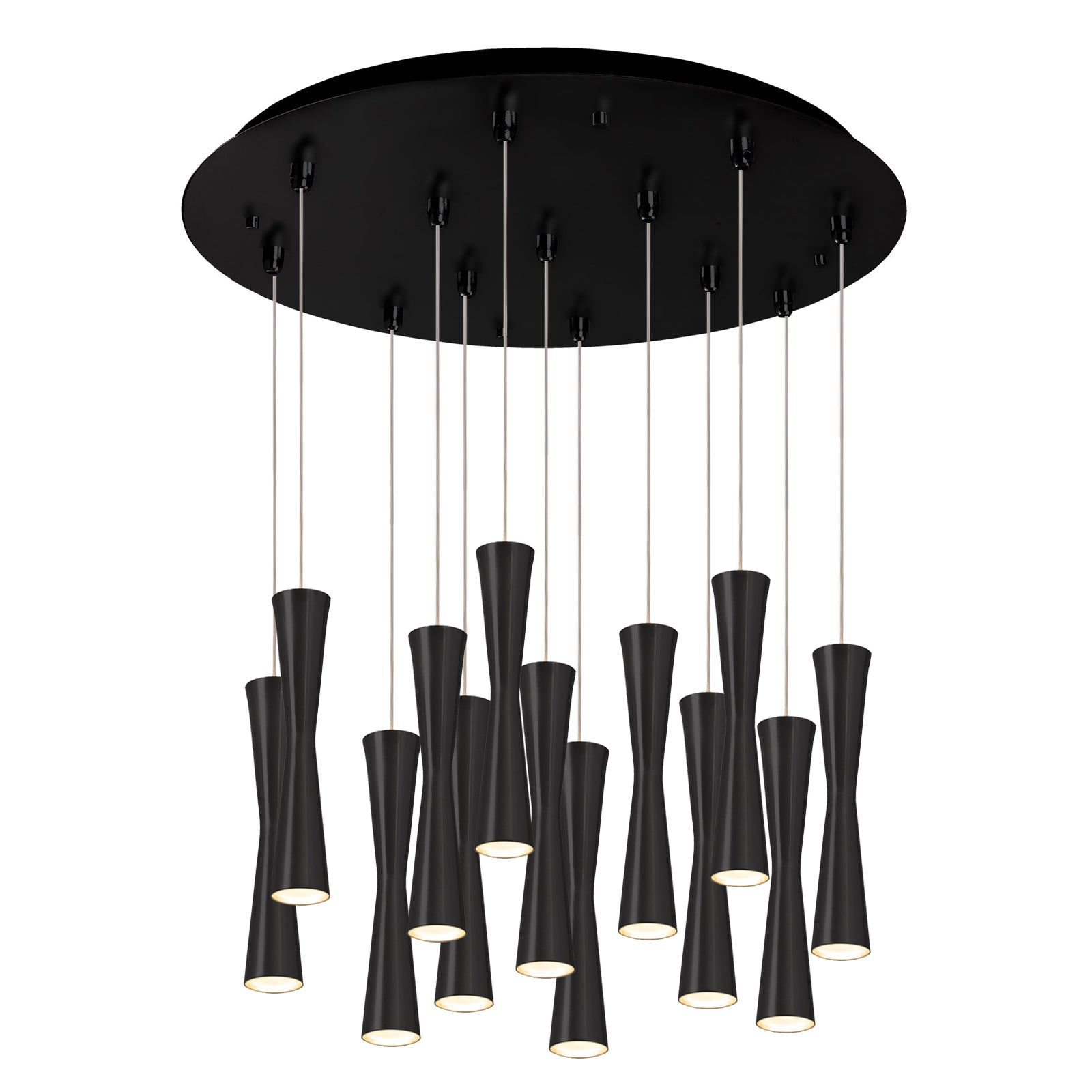 Kuzco Robson black multi-pendant MP42502BK-13