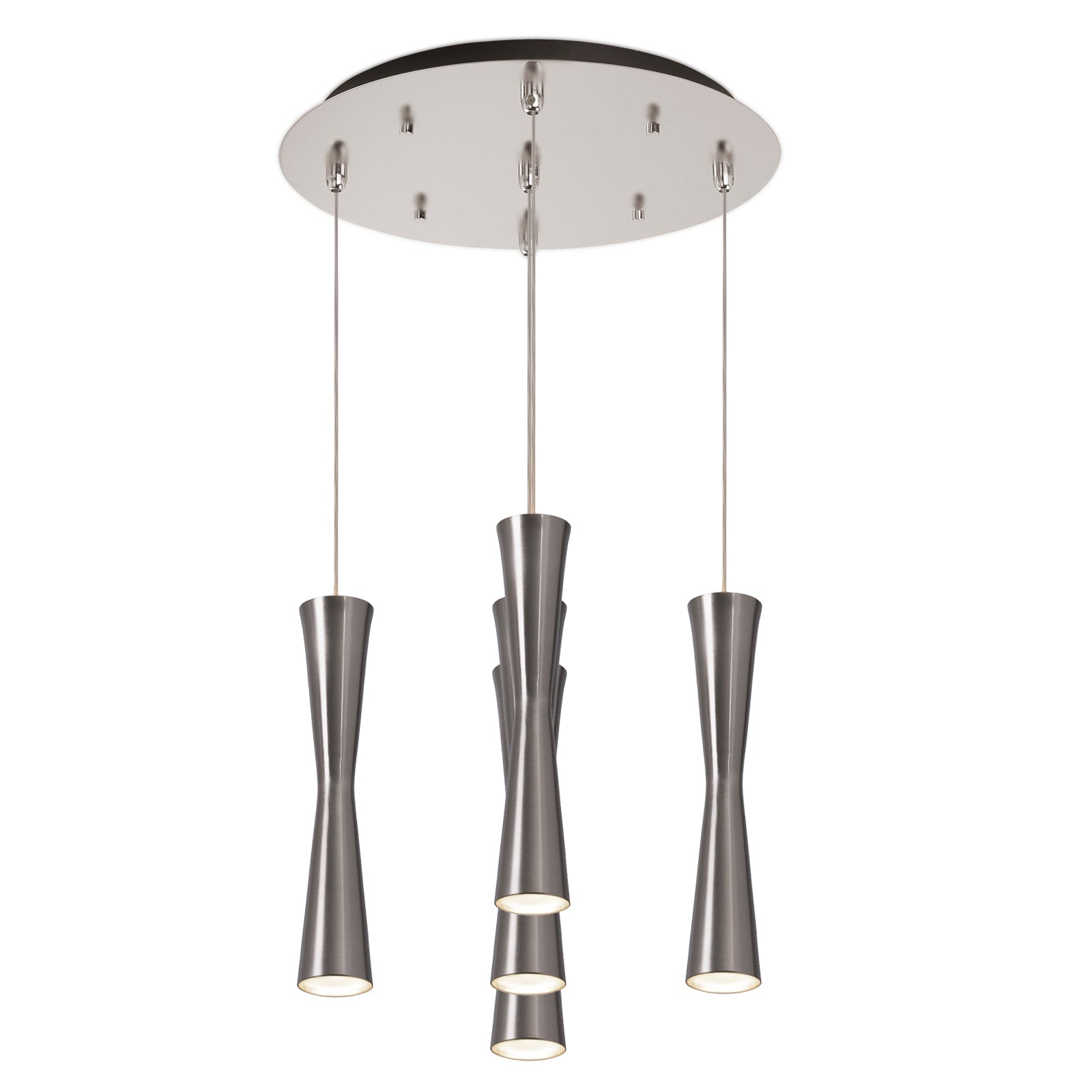 Kuzco Robson brushed nickel multi-pendant MP42502BN-05