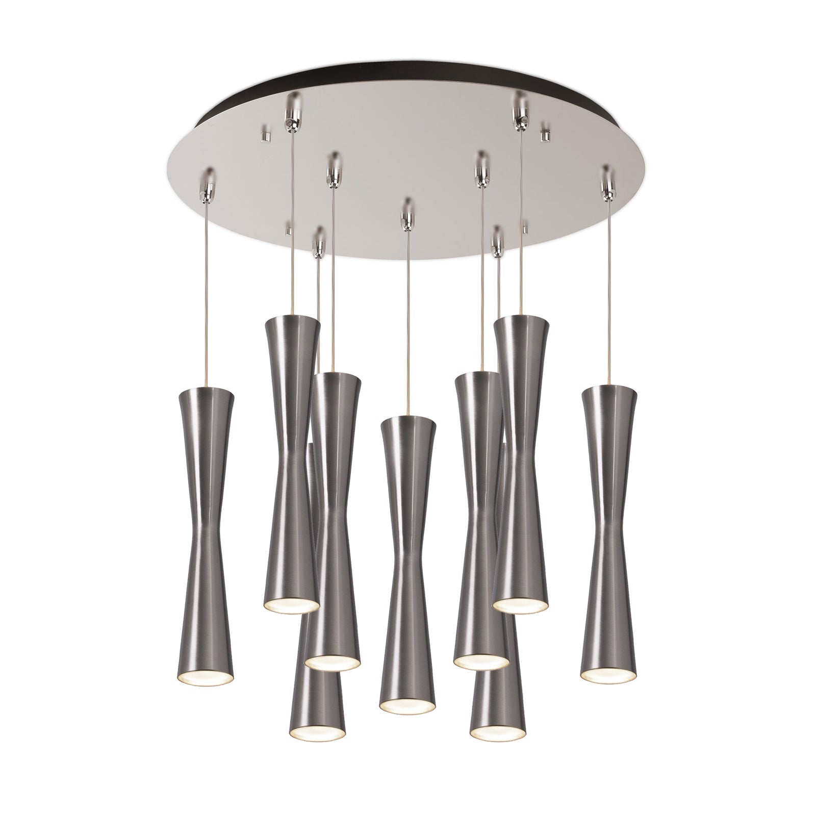 Kuzco Robson brushed nickel multi-pendant MP42502BN-09