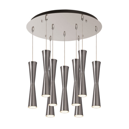 Kuzco Robson brushed nickel multi-pendant MP42502BN-09