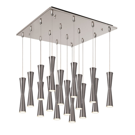Kuzco Robson brushed nickel multi-pendant MP42502BN-16