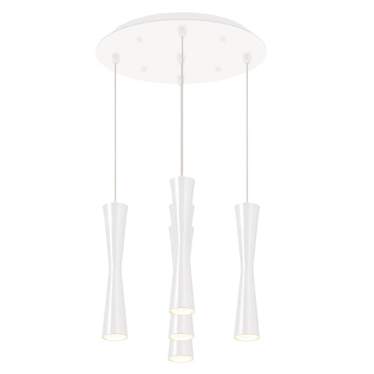 Kuzco Robson white multi-pendant MP42502WH-05
