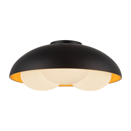 Alora Mood Robyn matte black flush mount FM495316MBOP