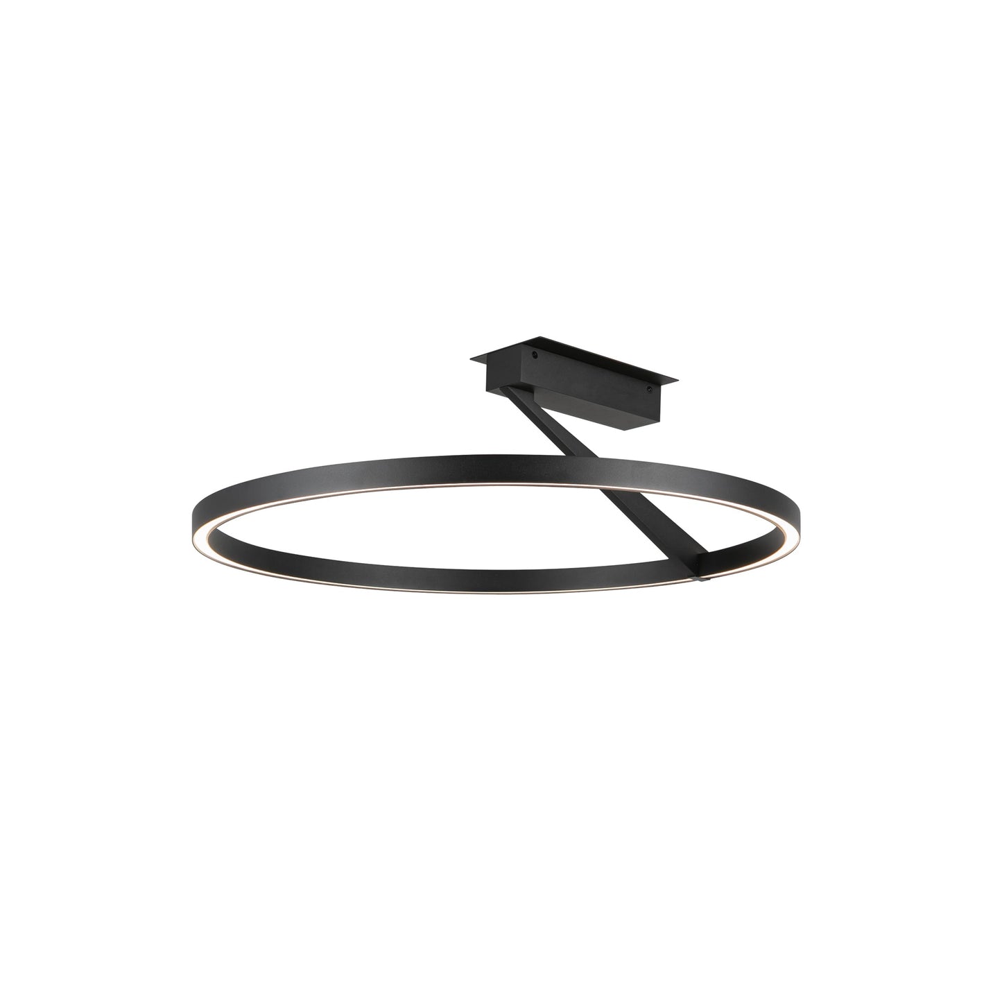 Kuzco Roda black [universal voltage and 3 selectable color temperatures] semi-flush mount SF27724-BK-3WCCT-UNV