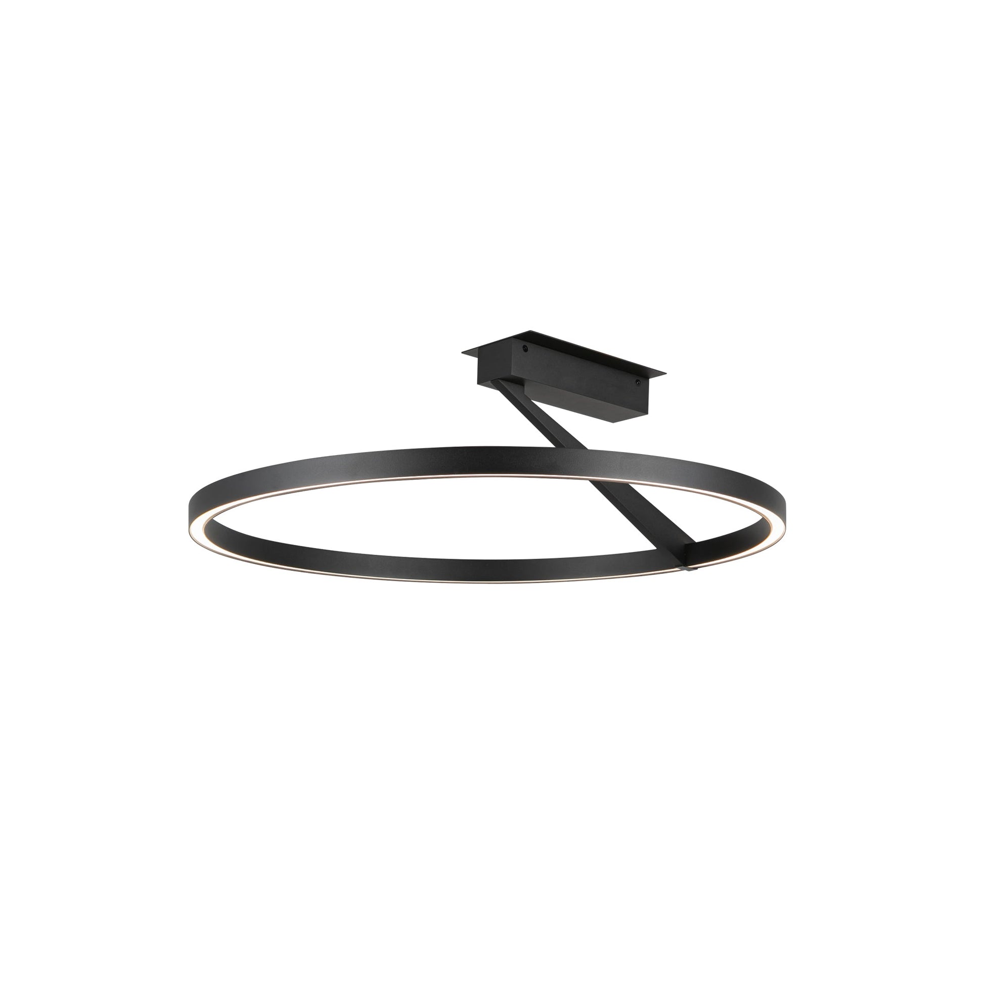 Kuzco Roda black [universal voltage and 3 selectable color temperatures] semi-flush mount SF27724-BK-3WCCT-UNV