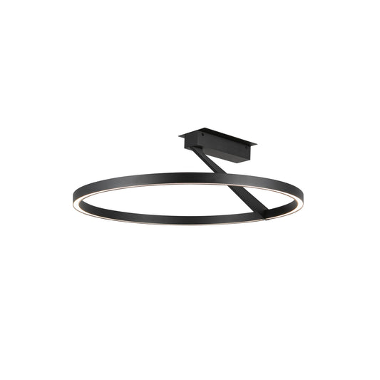Kuzco Roda black [universal voltage and 3 selectable color temperatures] semi-flush mount SF27724-BK-3WCCT-UNV