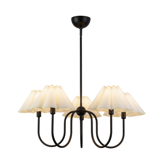 Alora Mood Rosemary matte black chandelier CH610530MBFW