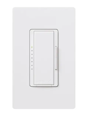 Lutron Maestro dimmer switch in Snow White