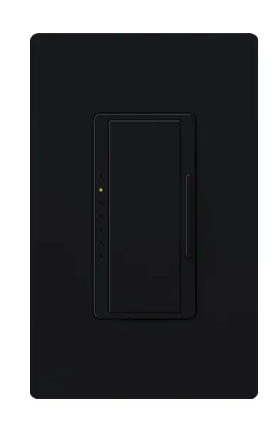Lutron Maestro 3-wire dimmer switch in Midnight
