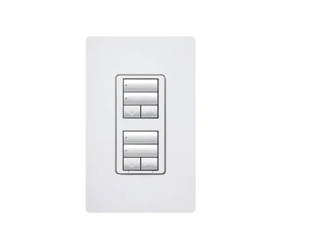 Lutron seeTouch keypad in Almond