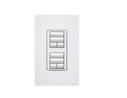 Lutron seeTouch keypad in Almond
