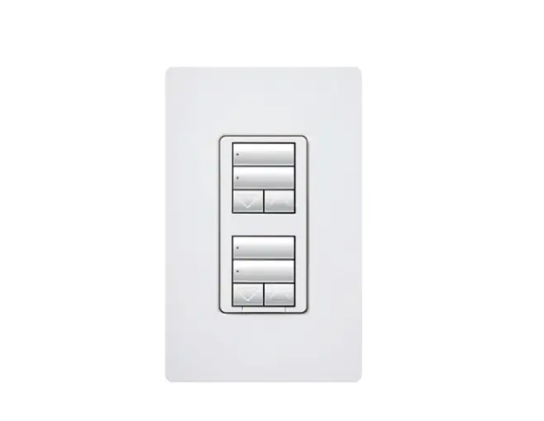 Lutron seeTouch keypad in Ivory