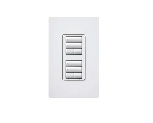 Lutron seeTouch keypad in Light Almond