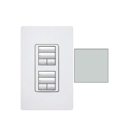 Lutron seeTouch keypad in Palladium