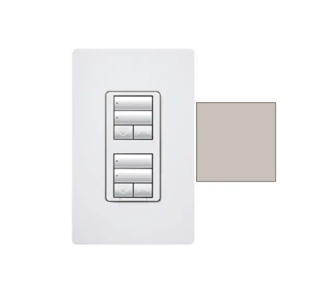 Lutron seeTouch keypad in Taupe