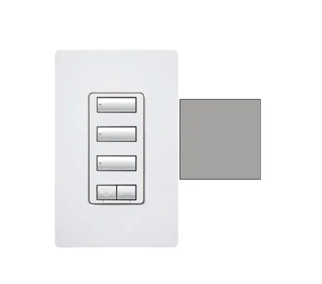 Lutron seeTouch 3-button keypad in Gray