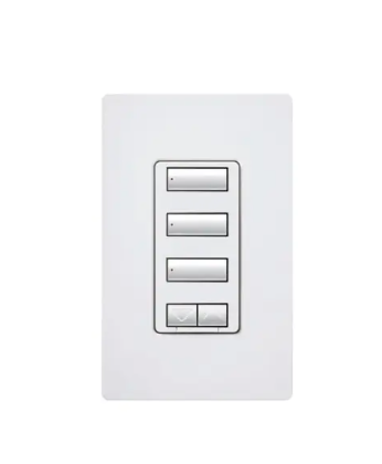 Lutron seeTouch 3-button keypad in Ivory