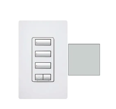 Lutron seeTouch 3-button keypad in Palladium