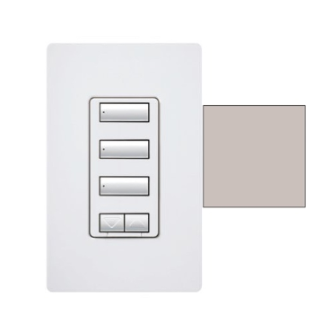 Lutron seeTouch 3-button keypad in Taupe