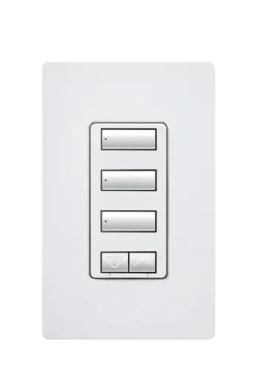 Lutron seeTouch 3-button keypad in White