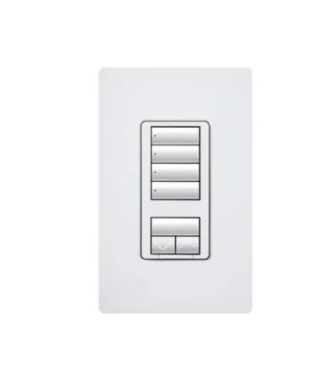 Lutron seeTouch 4-button keypad in Midnight