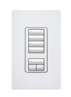 Lutron seeTouch 4-button keypad in Taupe