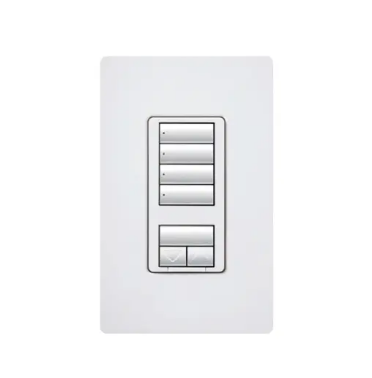 Lutron seeTouch 4-button keypad in White