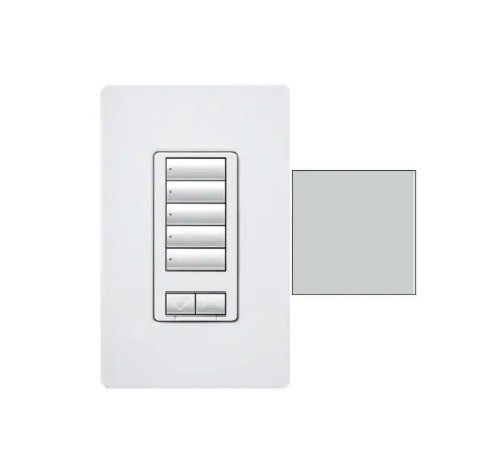 Lutron seeTouch 5-button keypad in Palladium
