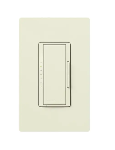 Lutron Maestro LED+ dimmer switch in Biscuit