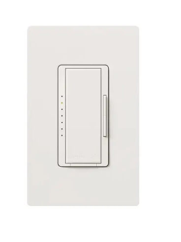 Lutron Maestro LED+ dimmer switch in Snow White
