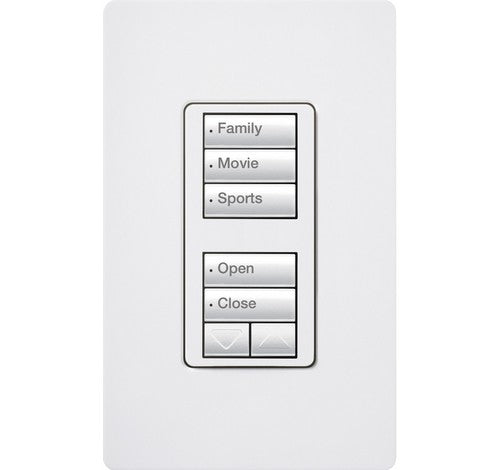 Lutron seeTouch keypad in White