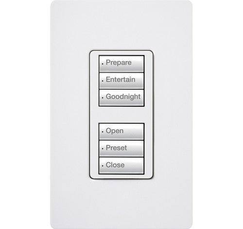 Lutron seeTouch 3-button keypad in Gray