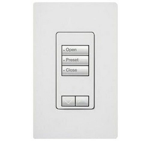 Lutron seeTouch 3-button keypad in Biscuit
