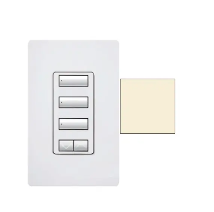 Lutron seeTouch 3-button keypad in Almond