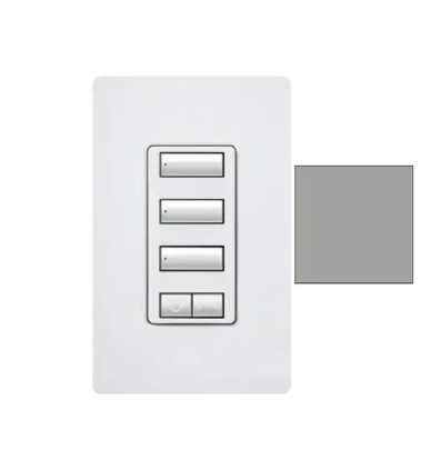 Lutron seeTouch 3-button keypad in Gray
