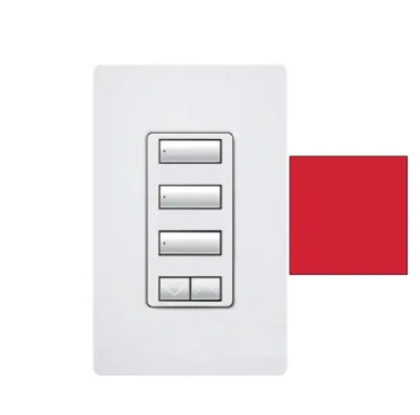 Lutron seeTouch 3-button keypad in Hot