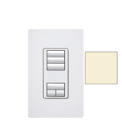 Lutron seeTouch 3-button keypad in Almond