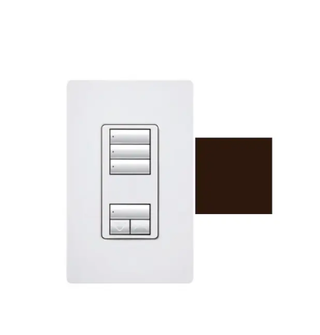 Lutron seeTouch 3-button keypad in Brown