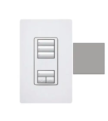 Lutron seeTouch 3-button keypad in Gray