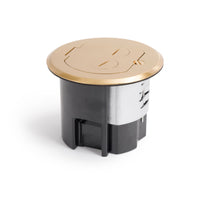 Lew Electric RRFB-B Brass recessed floor box