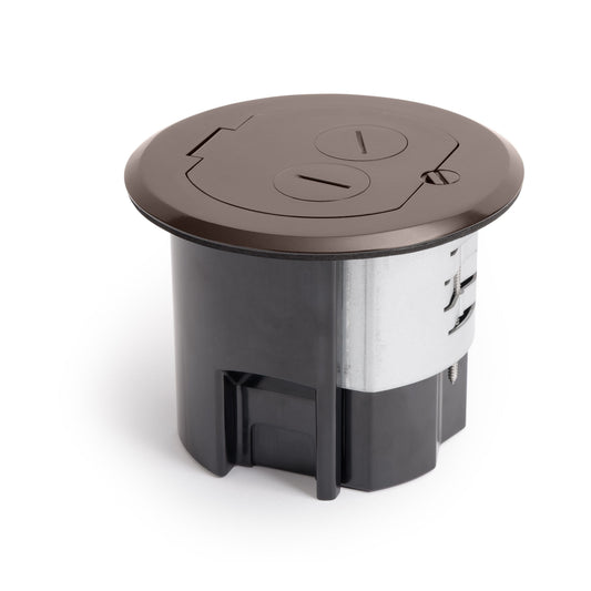 Lew Electric RRFB-DB Dark Bronze recessed floor box