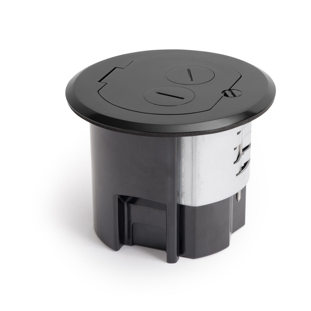 Lew Electric RRFB-MB Black recessed floor box