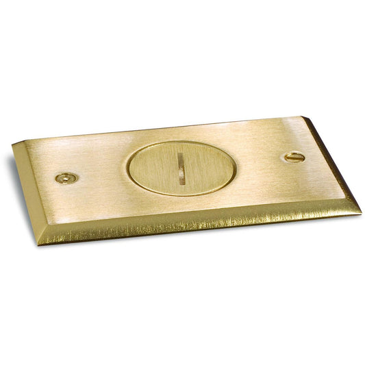 Lew Electric RRP-1-BPR Brass floor box cover