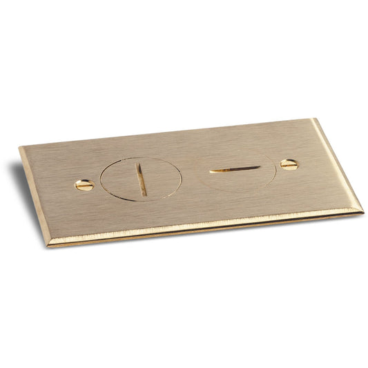 Lew Electric RRP-2-BR Brass floor box cover