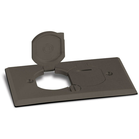 Lew Electric RRP-2-LR-DBR Dark Bronze floor box cover