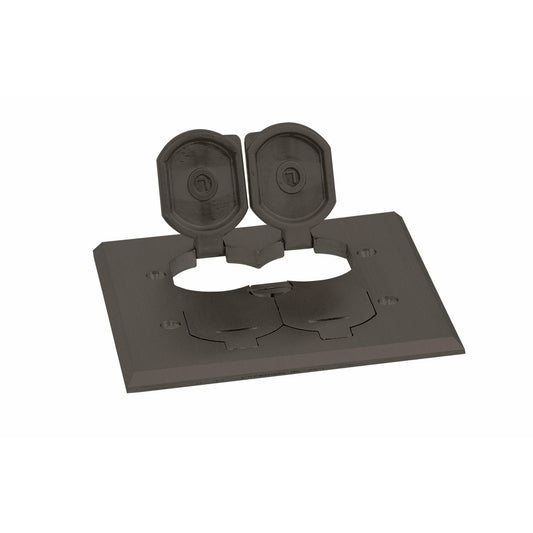 Lew Electric RRP-4-DBP-LR Dark Bronze floor box cover