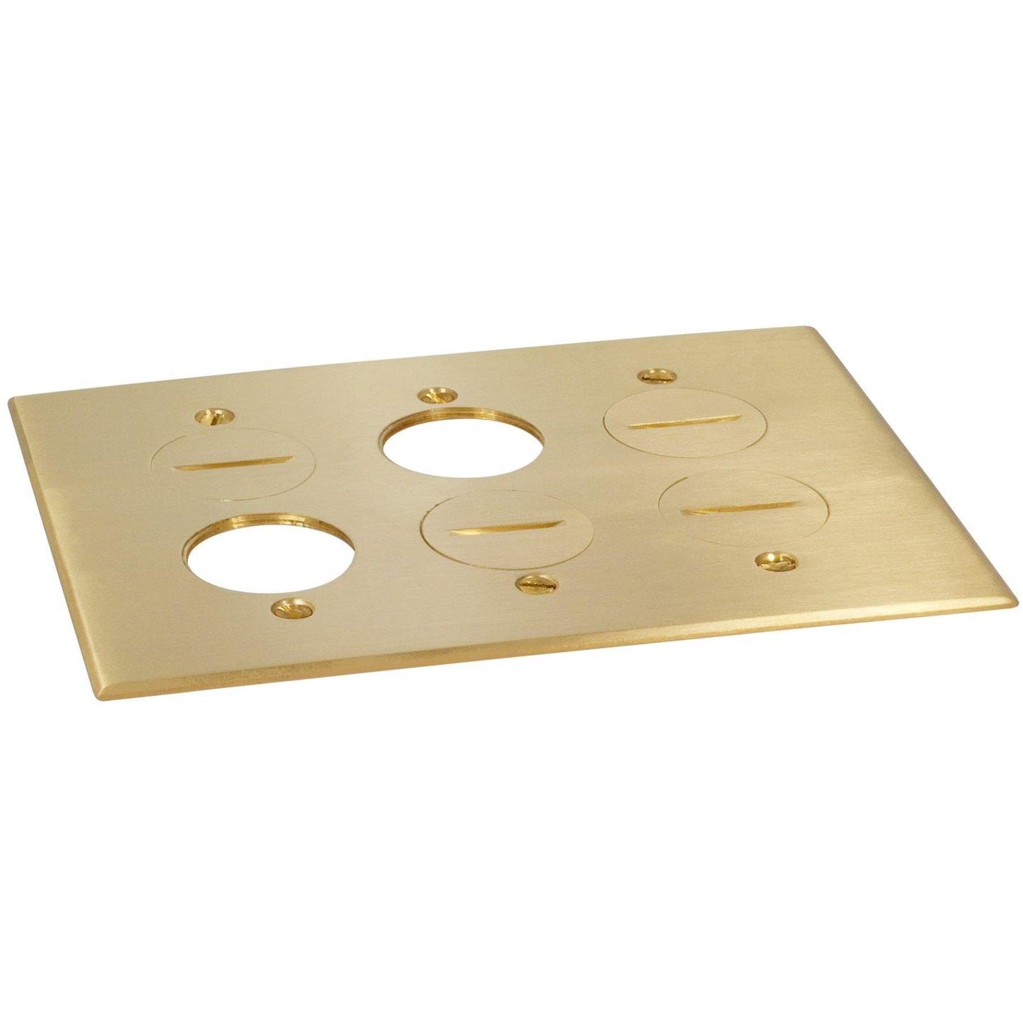 Lew Electric RRP-6-BP Brass floor box cover