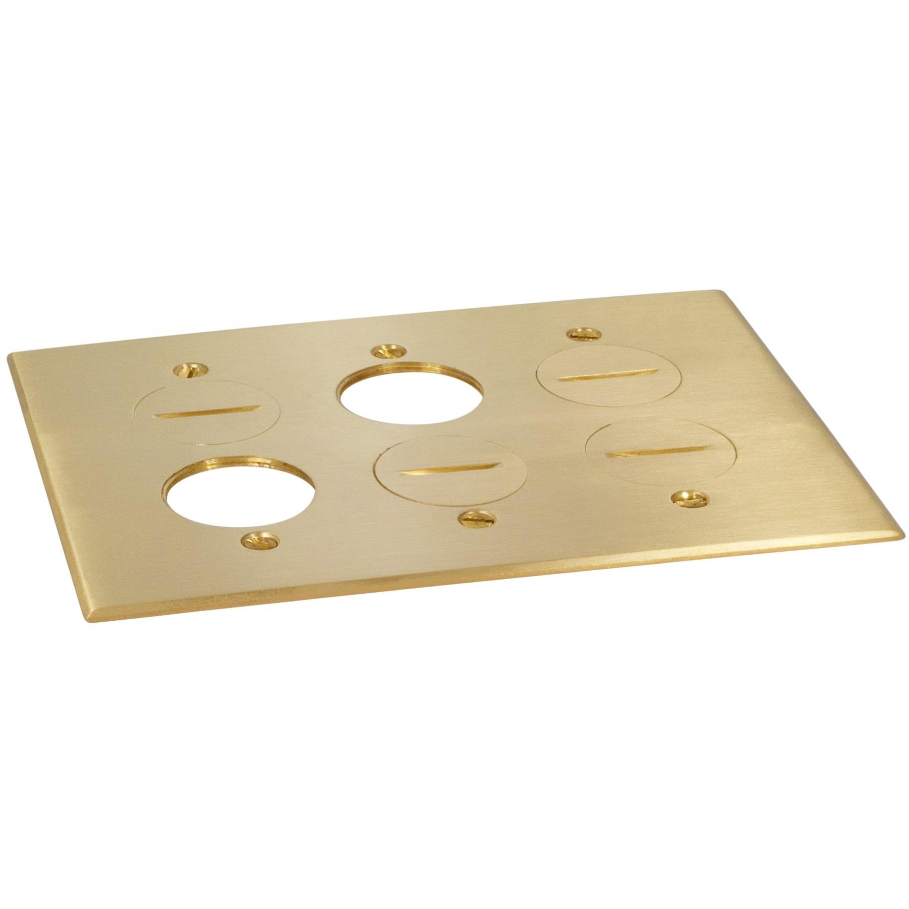 Lew Electric RRP-6-BP Brass floor box cover